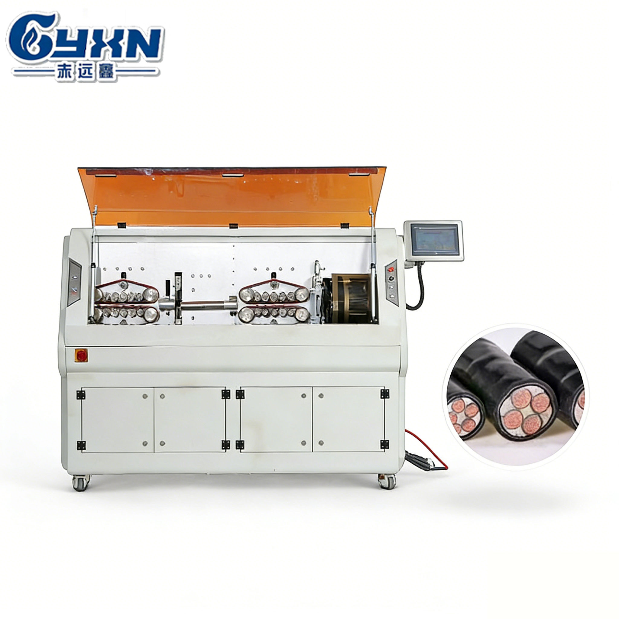 Automatic 300mm² Cable Cutting and Stripping Machine